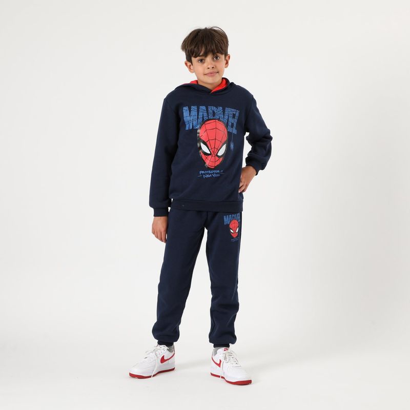 MARVEL - Buzo Niño Marvel Frase Azul Marvel