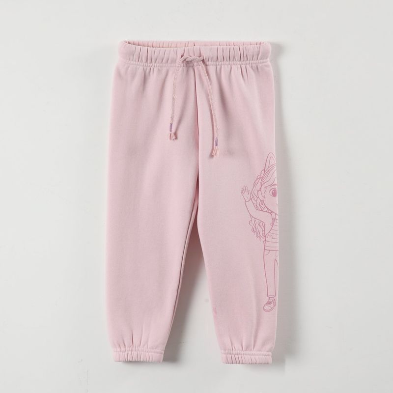 LA CASA DE GABBY - Pantalon De Buzo Niña Drawing Rosado Gabby Doll House