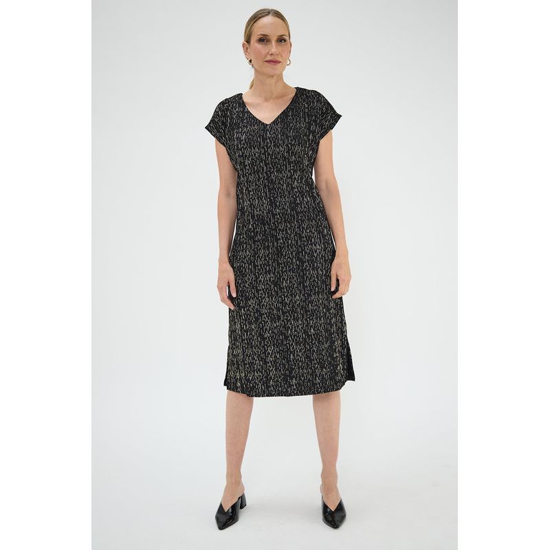 MA GRIFFE - Vestido Largo Negro Mujer Magriffe