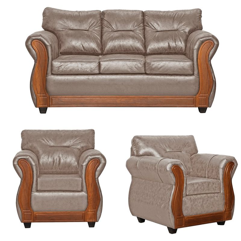 GENERICO - Juego de Living 3 1 1 Toronto Beige