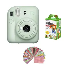 FUJIFILM - SET CÁMARA INSTAX MINI 12 + 20 PELÍCULAS + MARCOS ADHESIVOS