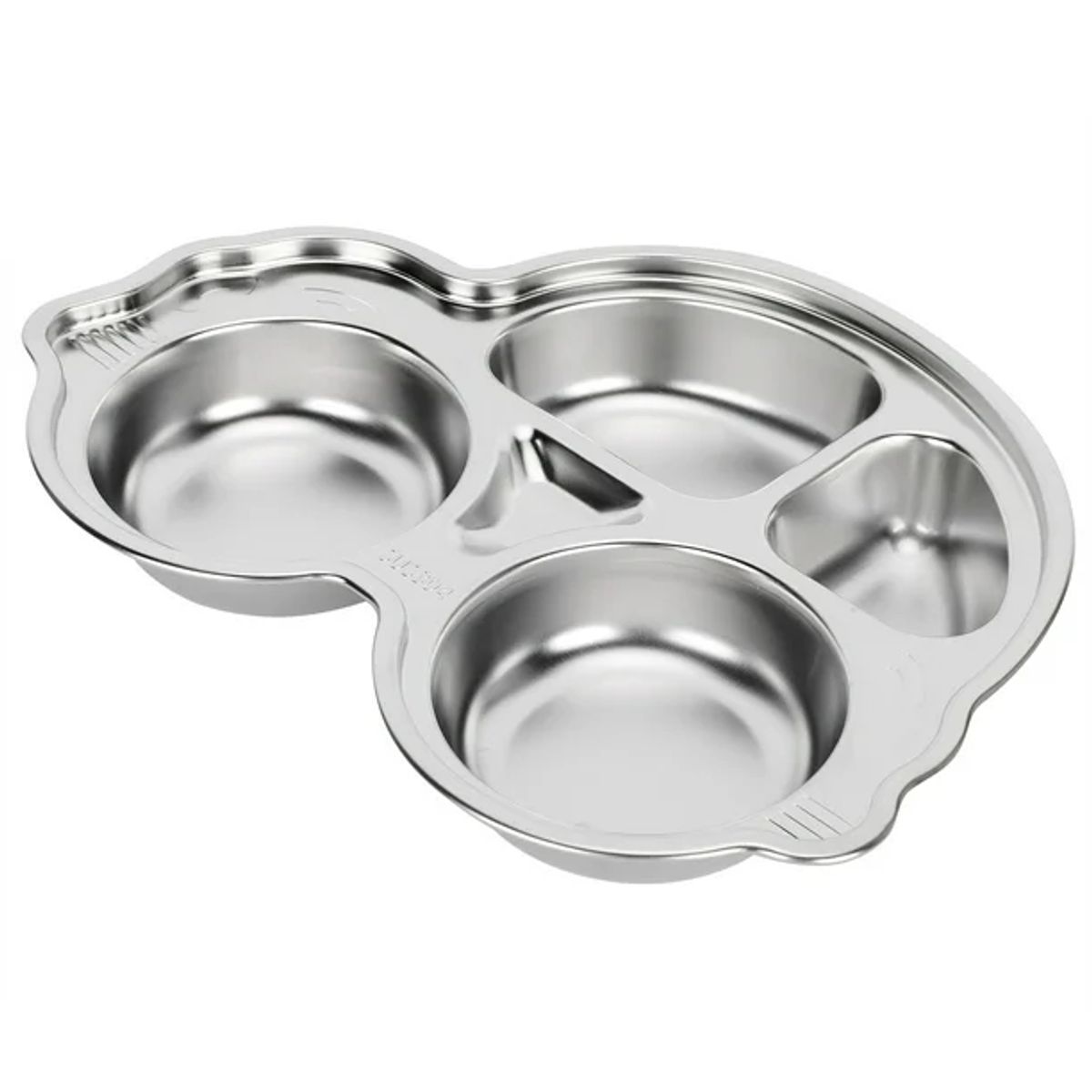 GENERICO - Bandeja de Acero Inoxidable forma de Auto Para Niños