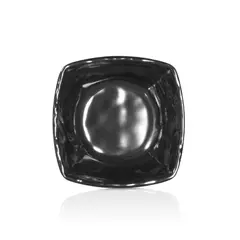 GENERICO - SET DE 6 BOWLS DE MELAMINA CUADRADO NEGRA 125 X 125 CM LIN