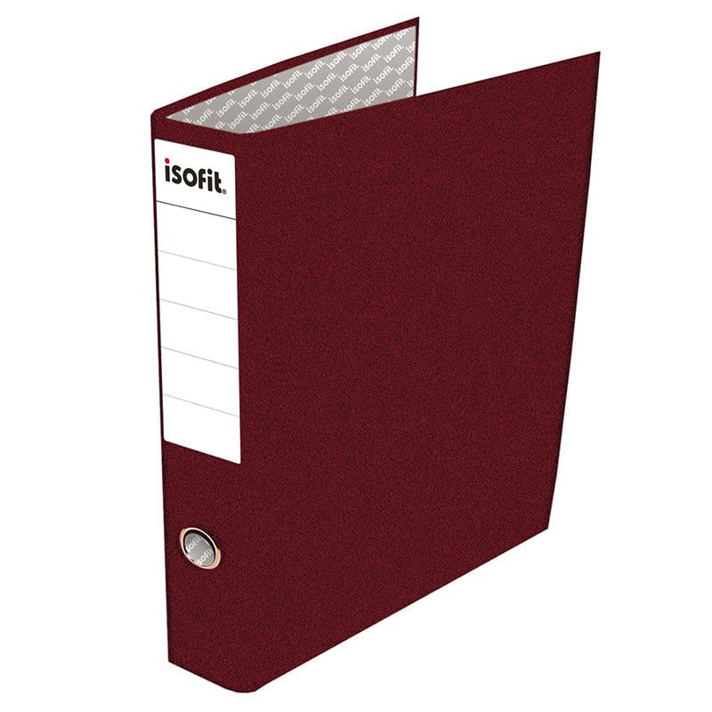 ISOFIT - Archivador Isofit Oficio Lomo Ancho Flat Burdeo