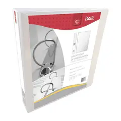 ISOFIT - Archivador Presentador Vinil Blanco Carta 2 Aros 1