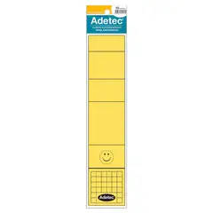 ADETEC - Lomo Archivador Oficio Ancho Color Amarillo 10uni