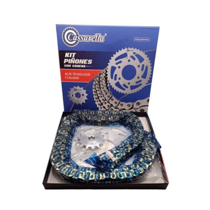 GENERICO - KIT TRANSMISION GN125 DORADA MARCA CASSARELLA