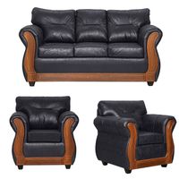 Juego de Living 3 1 1 Toronto Negro