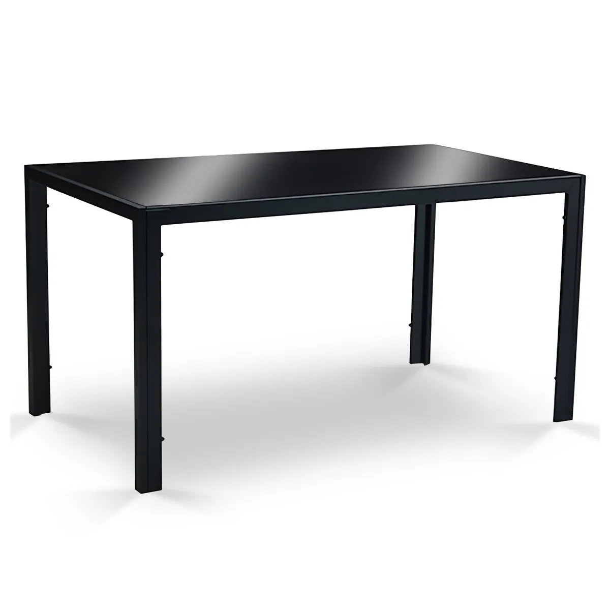 NOVAHUS - Mesa de Comedor Vidrio Negro