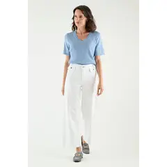 MA GRIFFE - Jeans Wide Crudo Mujer Magriffe