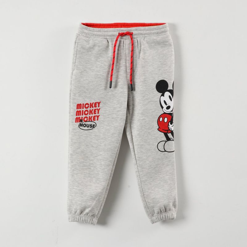 DISNEY - Pantalon De Buzo Niño Mickey Pose Gris Disney