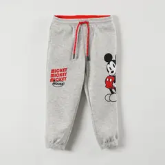 DISNEY - Pantalon De Buzo Niño Mickey Pose Gris