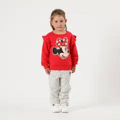 DISNEY - Buzo Niña Minnie Cara Rojo