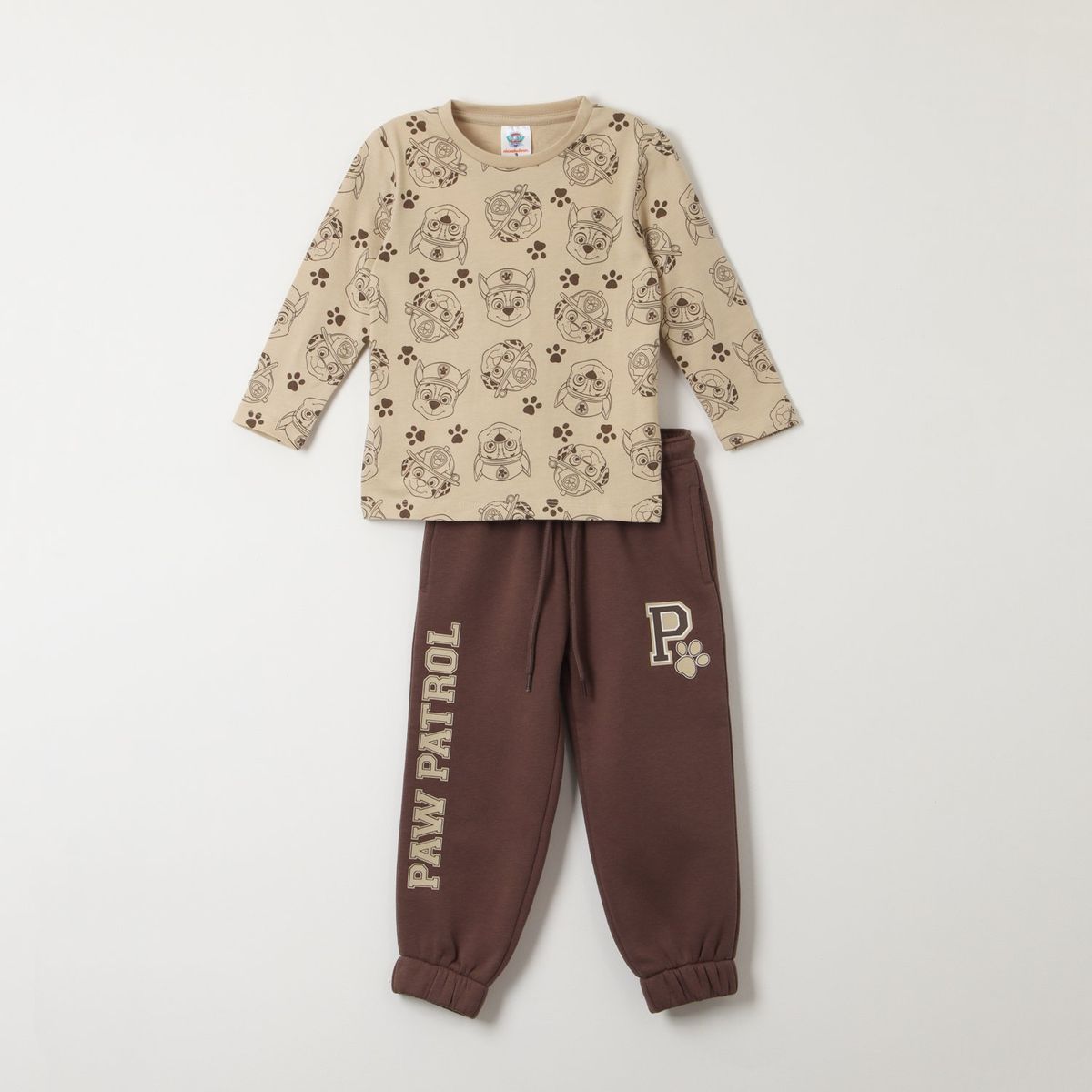 PAW PATROL - Conjunto Niño Patitas Café Paw Patrol
