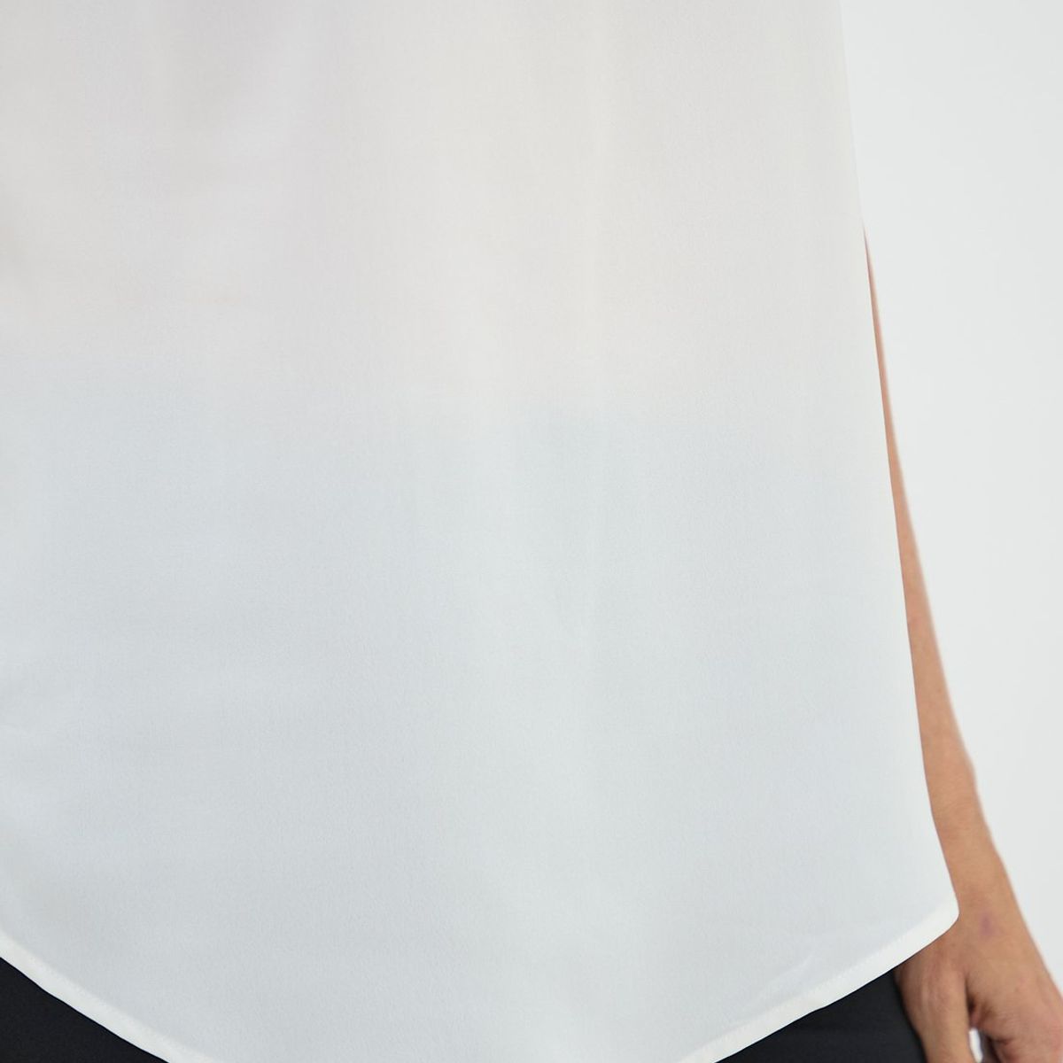 MA GRIFFE - Blusa Sin Mangas Crudo Mujer Magriffe