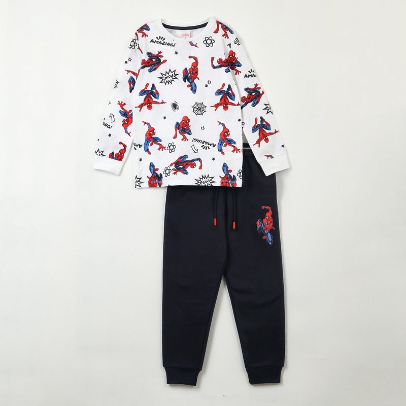 MARVEL - Conjunto Niño Spiderman Full Print Azul Marvel
