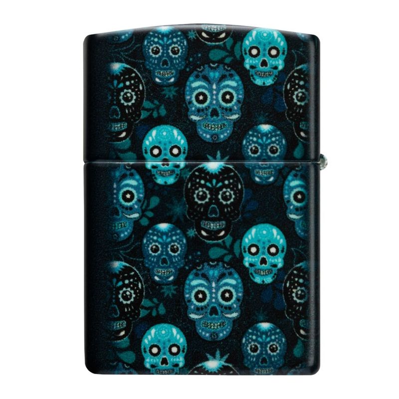ZIPPO - Encendedor Zippo Sugar Skulls Design Azul ZP46017 - Azul