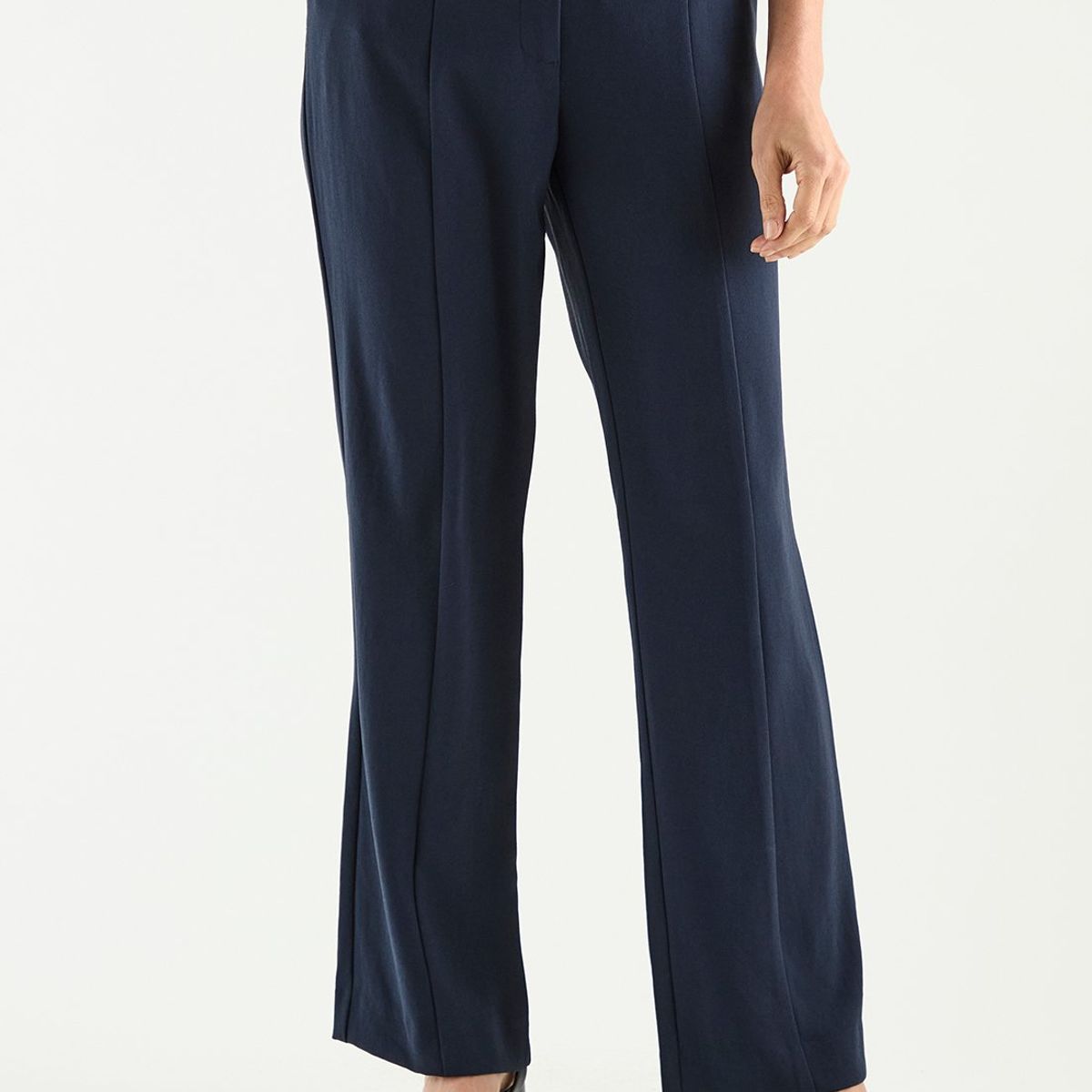 MA GRIFFE - Pantalon Azul Marino Mujer Magriffe