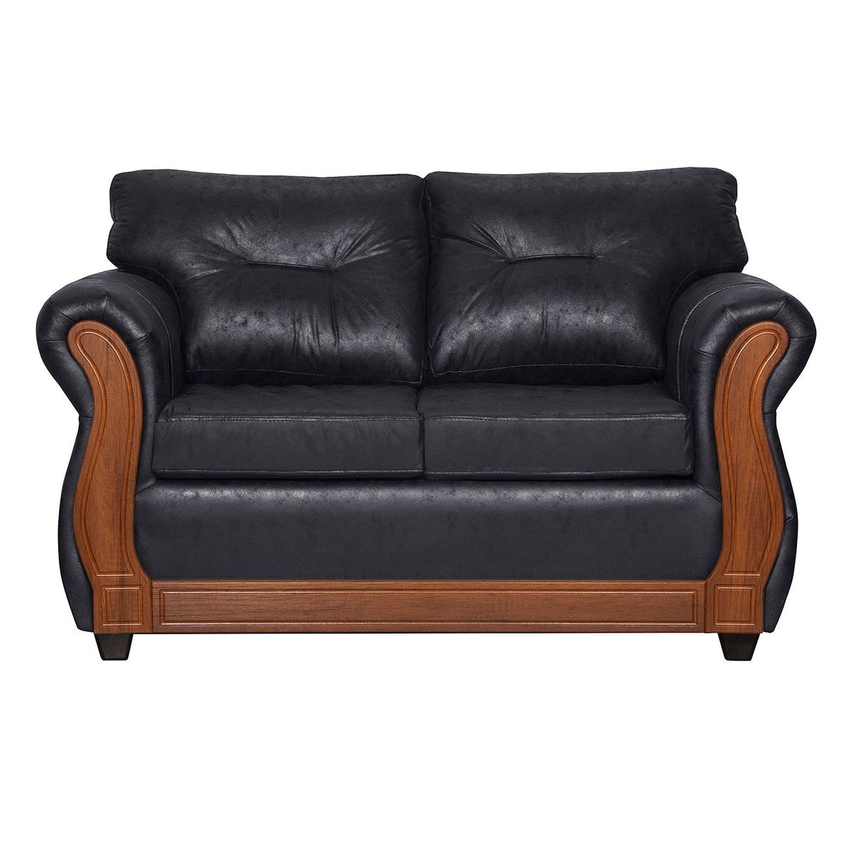 BLACK FACTORY - Juego de Living 2 1 1 Toronto Negro