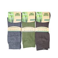 6 Pares Calcetines De Vestir Para Hombre Con Fibra De Bambu