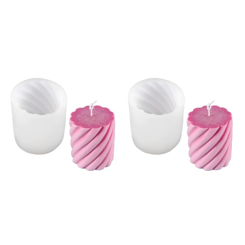 GENERICO - 2 Moldes Para Hacer Velas Molde Para Velas Cilindro Espiral
