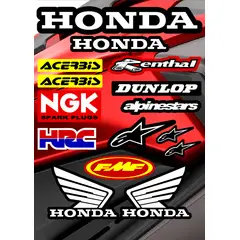 GENERICO - Kit de stickers Honda para motocicleta