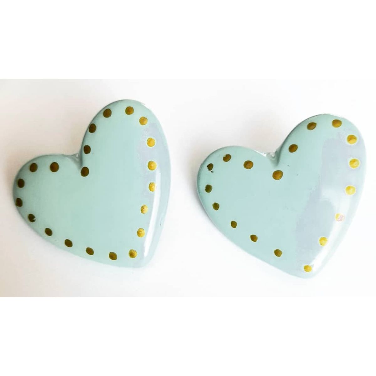 CATHALIFAUDJOYAS - aros corazon resina CathalifaudJoyas