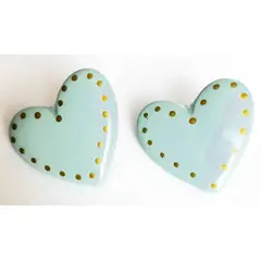 CATHALIFAUDJOYAS - Aros corazon resina