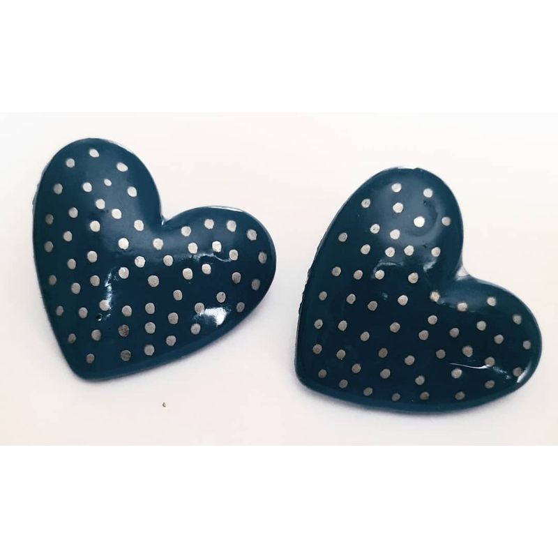 CATHALIFAUDJOYAS - aros corazon resina CathalifaudJoyas