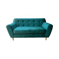 SOFA NEW DOS CUERPOS VERDE ESMERALDA FELPA