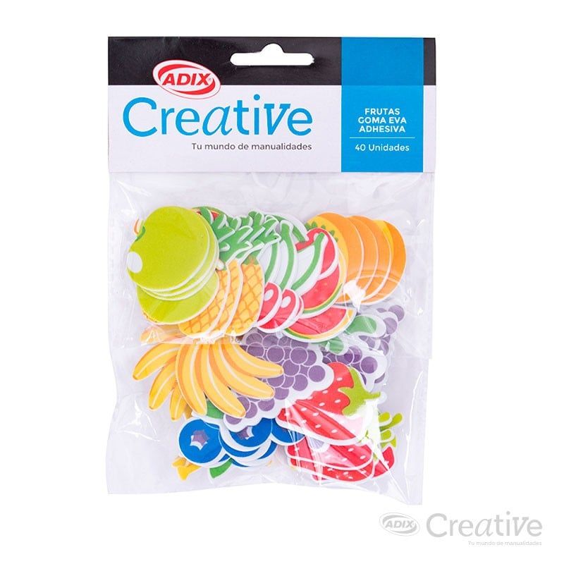 CREATIVE - Fruta Goma Eva Adhesiva 40u 121 CREATIVE