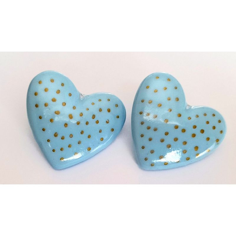 CATHALIFAUDJOYAS - aros corazon resina CathalifaudJoyas