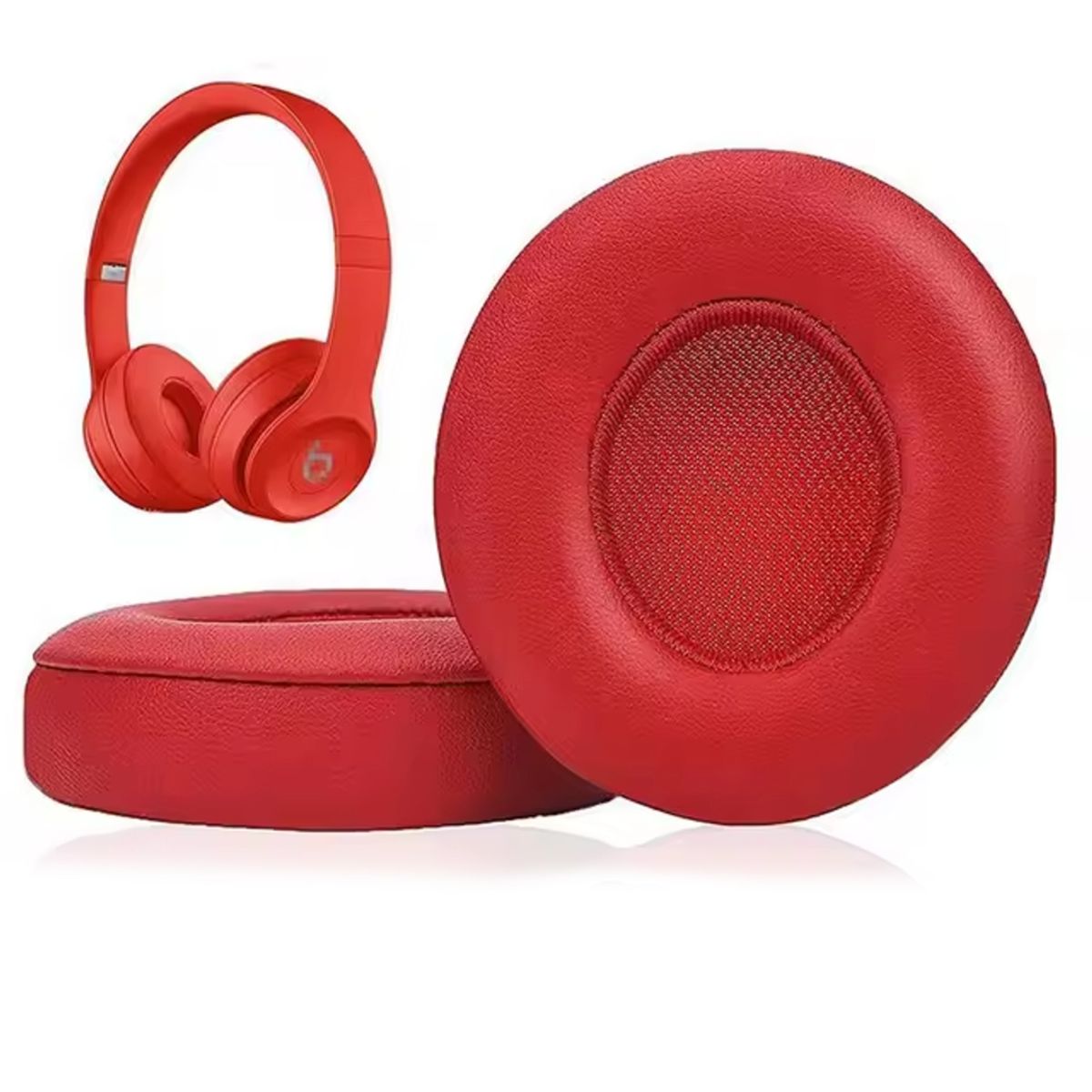 GENERICO - Almohadillas Para Audífonos Beats Solo 2 3 Wireless - Rojo