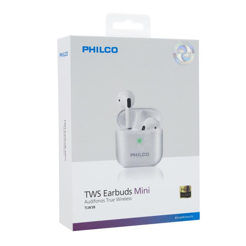 PHILCO - AUDIFONO PHILCO TRUE WIRELESS TWD3B TOUCH BLANCO