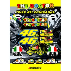 GENERICO - Kit de stickers The Doctor para motocicleta