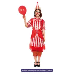 GENERICO - TRAJE PAYASA LOCA M