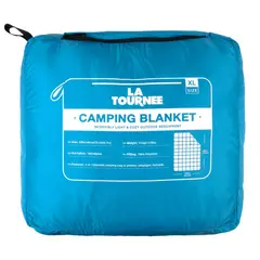 GENERICO - Manta Multifuncional Outdoor La Tournee Puffy Blanket Azul