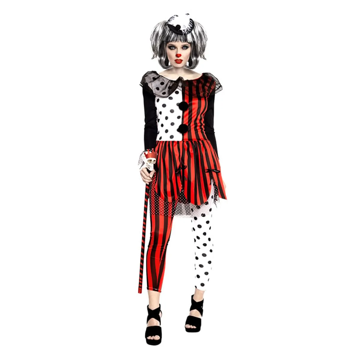 GENERICO - TRAJE PAYASA RAYAS S