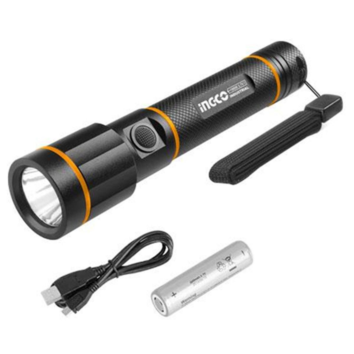 INGCO - Linterna De Mano Tactica Led Recargable Ingco