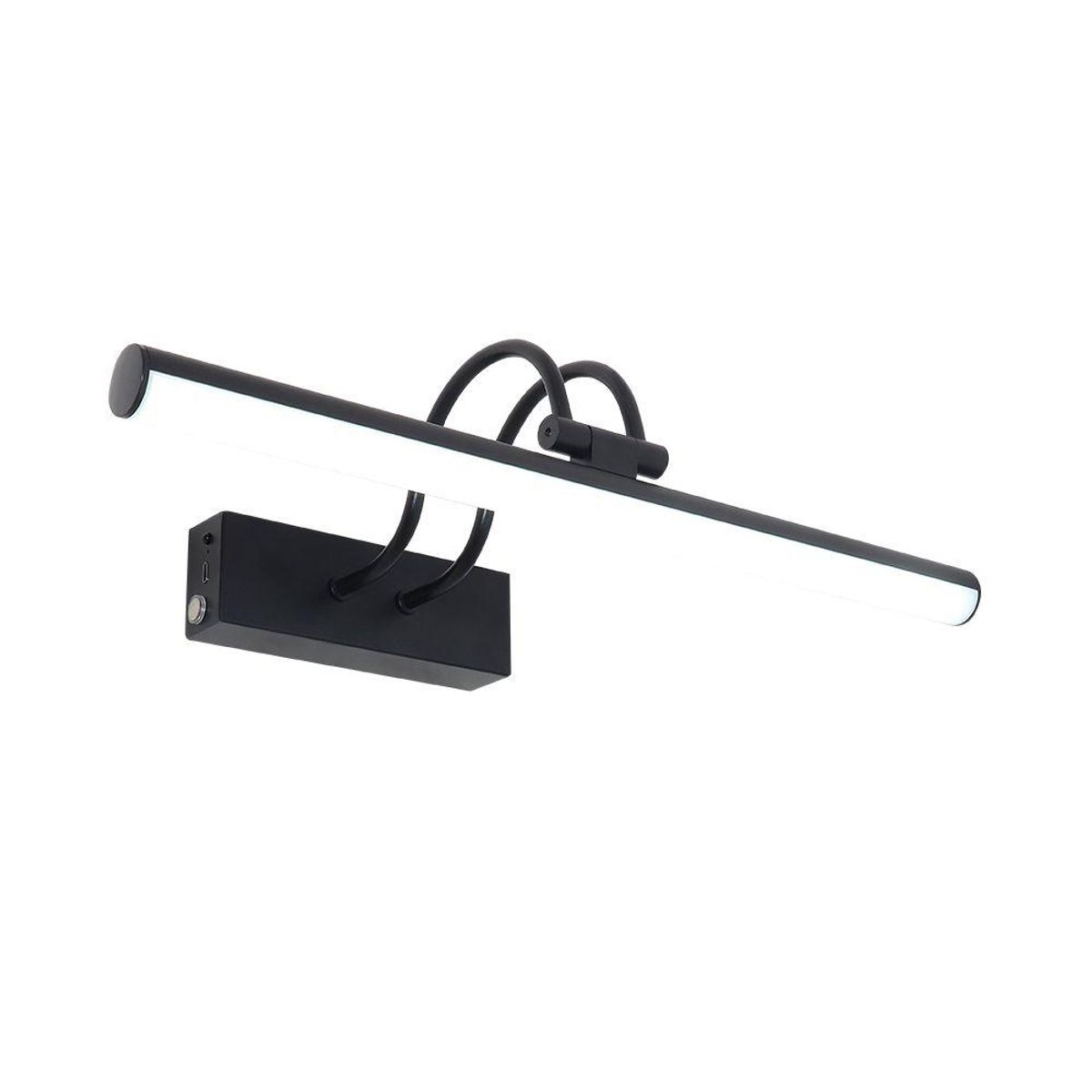 BOSCO - APLIQUE CUADRO RECARGABLE NEGRO 12W