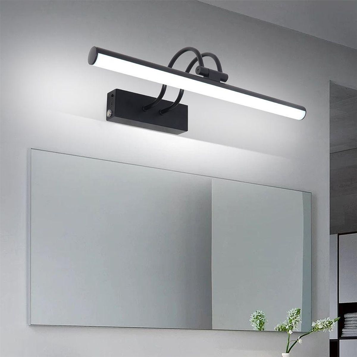 BOSCO - APLIQUE CUADRO RECARGABLE NEGRO 12W