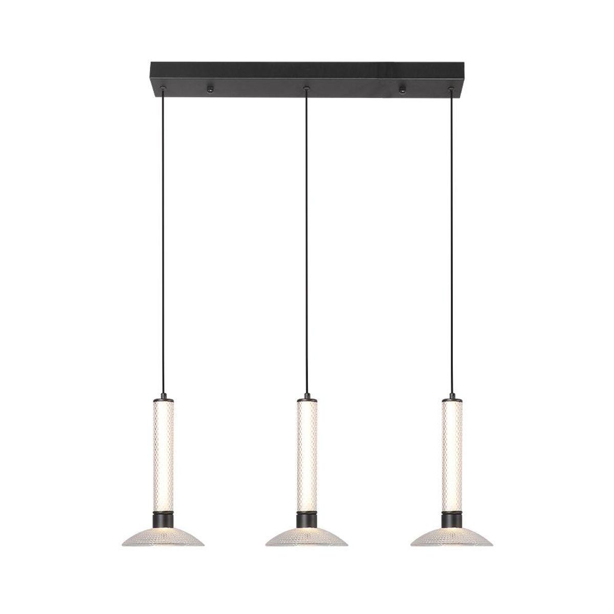 BOSCO - LAMPARA COLGANTE DUNIA VIDRIO LED 3 LUCES