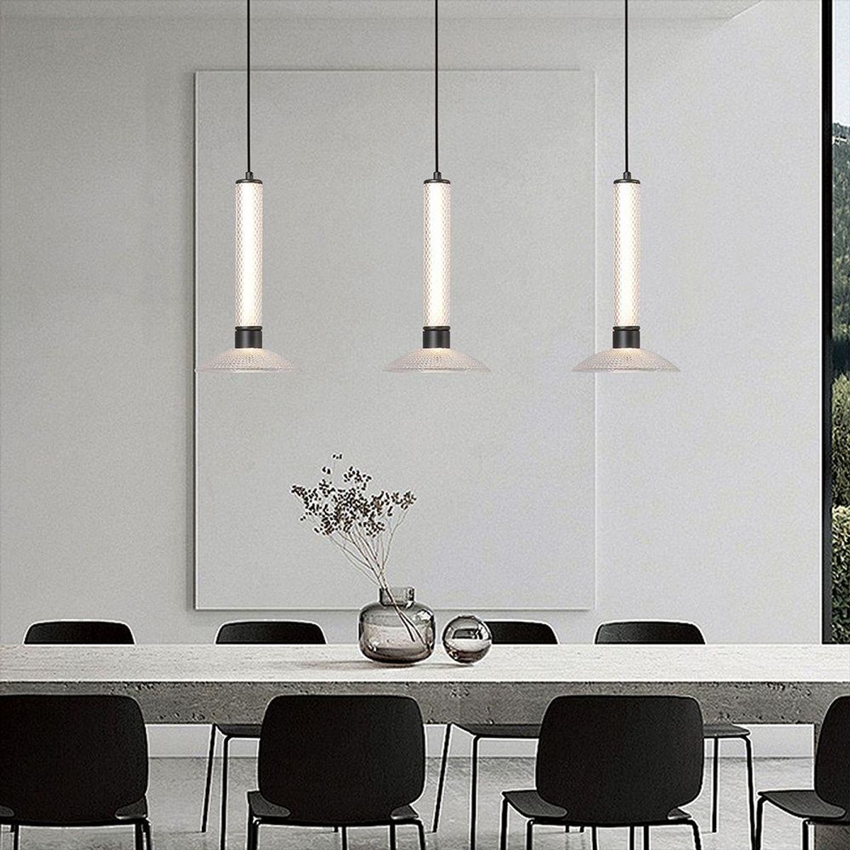 BOSCO - LAMPARA COLGANTE DUNIA VIDRIO LED 3 LUCES