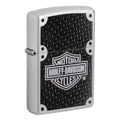 ZIPPO - Encendedor Harley-Davidson Carbon Fiber Plata ZP24025