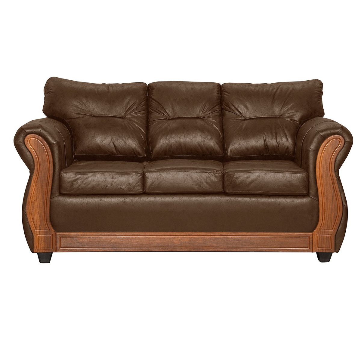 GENERICO - Sofá 3 Cuerpos Toronto Café