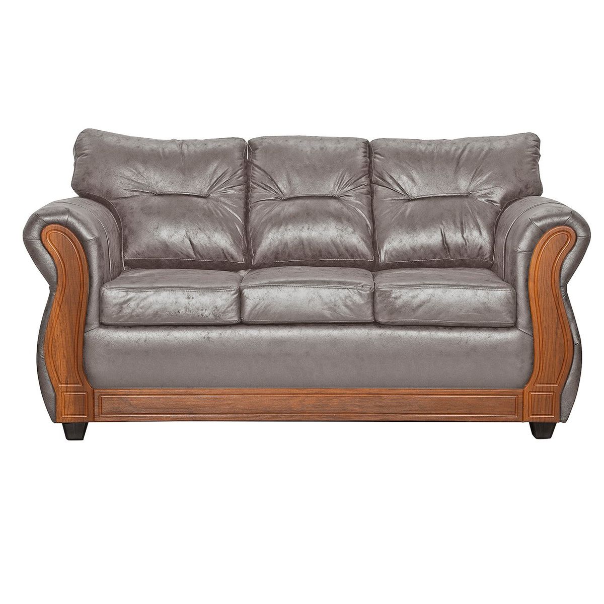 BLACK FACTORY - Sofá 3 Cuerpos Toronto Crema