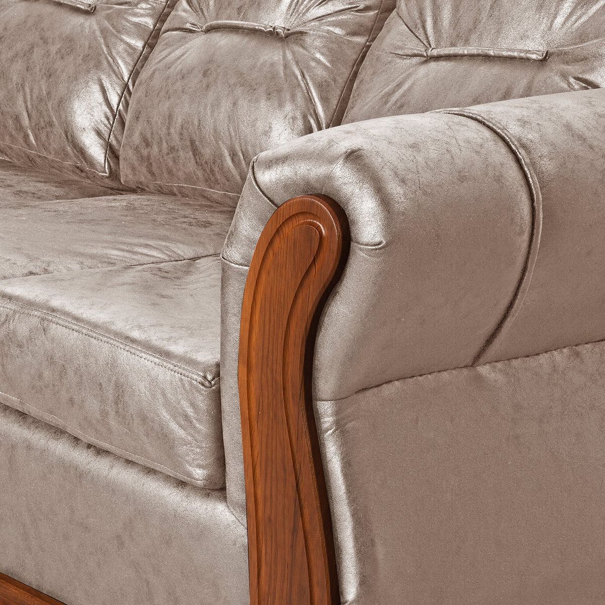 BLACK FACTORY - Sofá 3 Cuerpos Toronto Beige