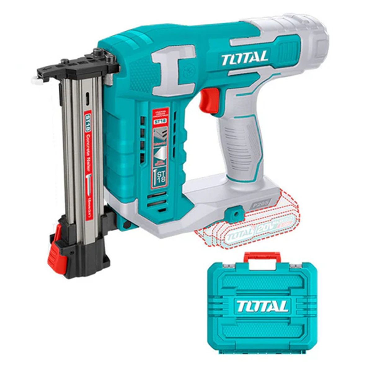 TOTAL TOOLS - Pistola Clavadora Para Concreto 20v Total Tcstli3805