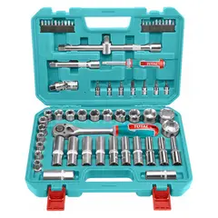 TOTAL TOOLS - Set Juego Dados Cuadrante 12 Pulgada 62 Pcs Total Tht121602