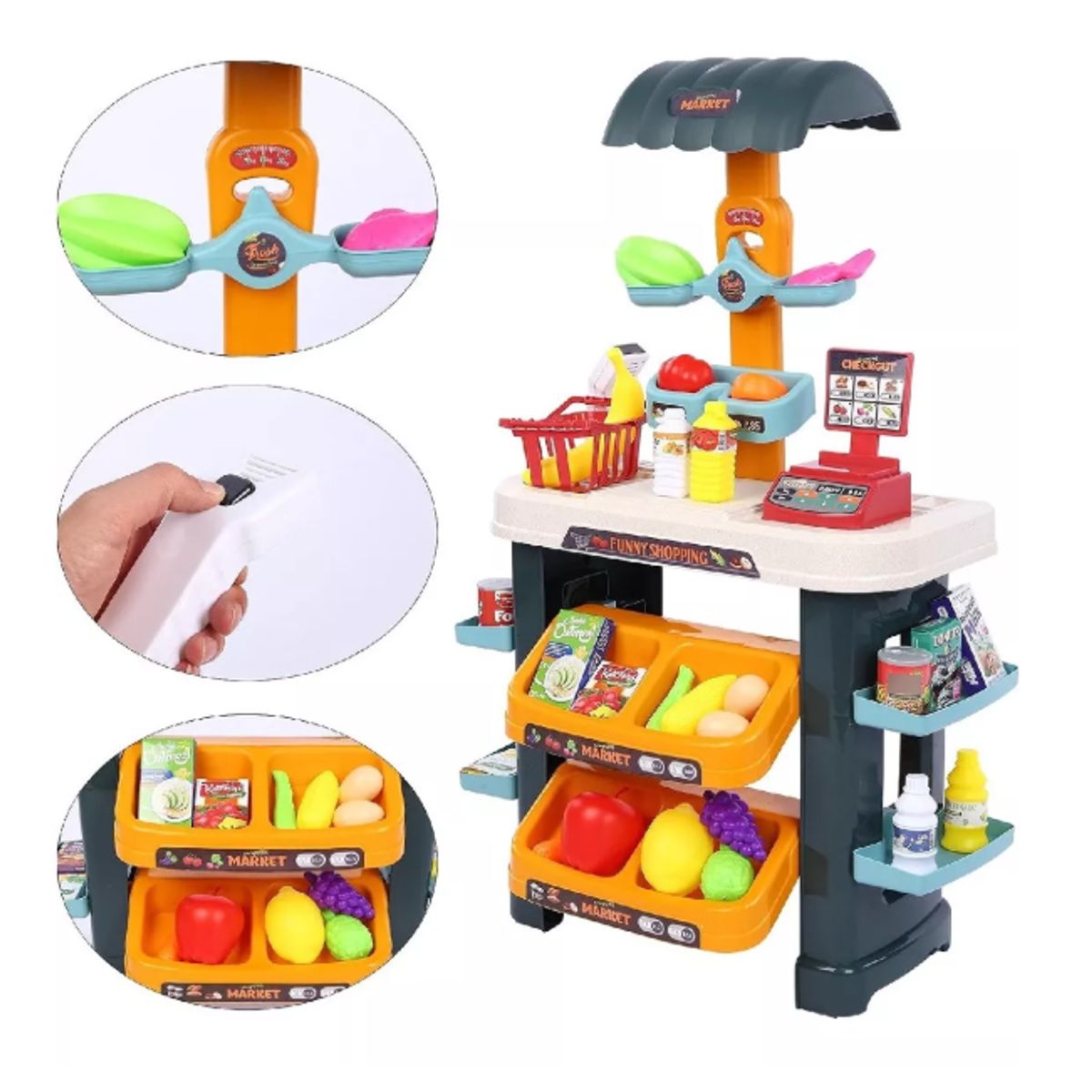 GENERICO - Set Supermercado De Juguete Juego De Rol Mini Market Niños